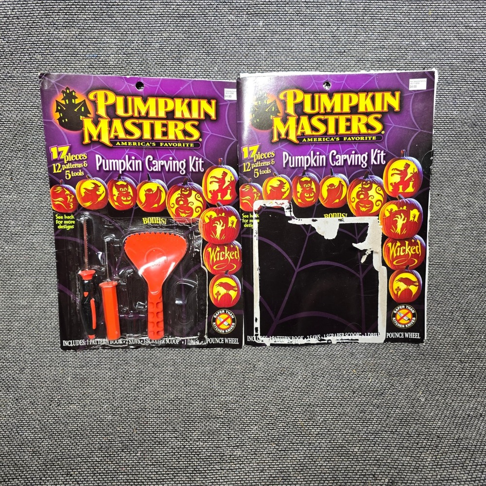 Pumpkin Masters Pumpkin Carving Kit 17 Pieces 12 Patterns 5 Tools Halloween Set‎